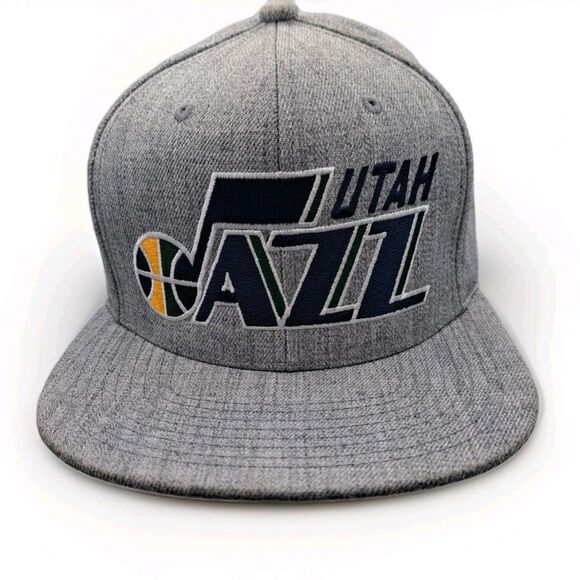 Mitchell & Ness Utah Jazz Snapback Hat NBA Basketball Wool Blend Cap - Picture 1 of 10
